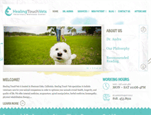 Tablet Screenshot of healingtouchvets.com